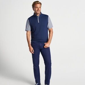 Galway Stretch Loop Quarter Zip Vest 3XL Navy